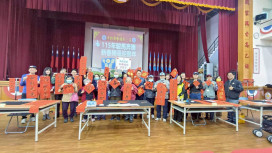 中彰榮家名家住民新春揮毫  馬聲啼啼瑞氣滿堂 