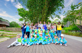 蘆竹大坑溪沿線景觀改善完工　張善政：打造城市綠色廊帶