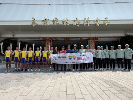 臺南迎接全中運聖火 展現體育實力與青春風采