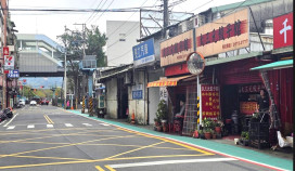 前往老街更安心　三峽大勇路增設標線型人行道