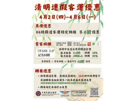 高雄市區監理所:清明連假公共運輸優惠多多  請多加利用
