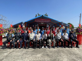 臺南榮服處辦飛將軍廟春祭 向烈士致意