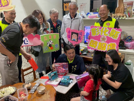 彰化榮服處關懷弱勢學童 攜手退軍社團共慶兒童節