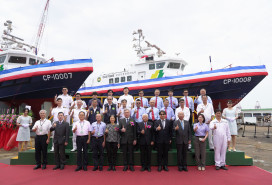 台船公司承造關務署 100噸級巡緝艇2艘命名暨下水典禮