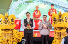 國1甲新建工程動土　張善政：串聯千億投資引領航空城邁向繁榮