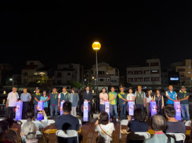 台南運河通航百年 「百年好河・榮光再現」水岸燈光秀啟幕