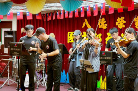八德榮家音樂饗宴　國防部示範樂隊如痴如醉經典旋律豐富住民精神生活