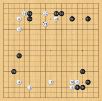 「棋長一尺，力大無窮」逆境求勝--圍棋棋局欣賞（黑白子/觀戰）