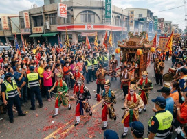 鴨寮保安宮遶境登場　岡山警籲配合管制共創平安遶境