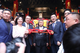 大甲媽4/17晚起駕遶境賜福  副市長黃國榮恭請上轎   祈願台灣國泰民安