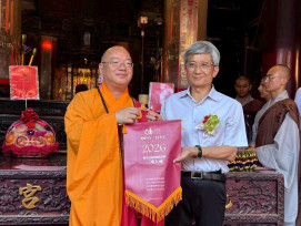 雲林榮服處參加佛光山三壇大戒 行腳北港祈福