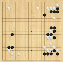 將圍棋「寸土必爭、刺刀見紅」的魅力發揮得淋漓盡致--圍棋棋局欣賞（黑白子/觀戰）