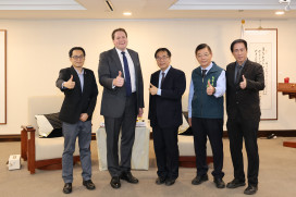 AIT高雄分處長張子霖卸任前拜會黃偉哲　盼台美情誼持續深化