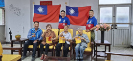 基隆榮服感謝士官團關懷小組送暖榮民與遺孤學子