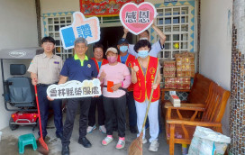 雲林榮服處志工端節前暖心居家打掃服務長者