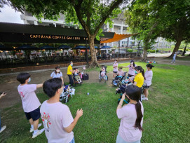 民生醫院串聯社區力量　飛象家園孩子快樂走讀學習