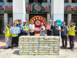 中彰榮家感謝欣林天然氣捐贈芒果 關懷榮民長輩傳遞社會溫情