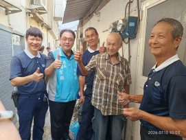 汗水化作暖流！　新竹榮服處聯手慈濟新竹志工頂著豔陽改善榮民居家環境