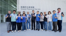桃美館「輕、透、亮」特色空橋竣工　張善政：串聯大小美館打造桃園文化新地標