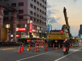 永康中華路污水管線施工　8月24日前完成工作井立坑