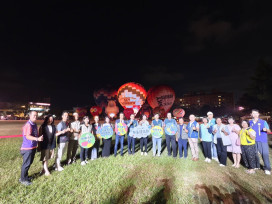 台南熱氣球派對首日湧入6.8萬人次　光雕無人機點亮府城夜空