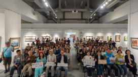 用畫筆為歲月留下註腳！　竹縣優秀藝術家薪傳展《歲月流金》童武義創作個展登場