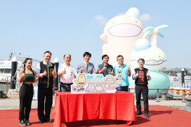 朗萌綺盟萌翻安平！12米巨型水上氣偶登場　37天展期打造秋冬觀光亮點