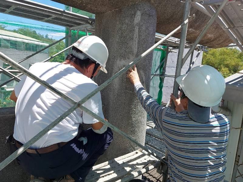 新化神社鳥居修復ing 虎頭埤重現遺構歷史空間