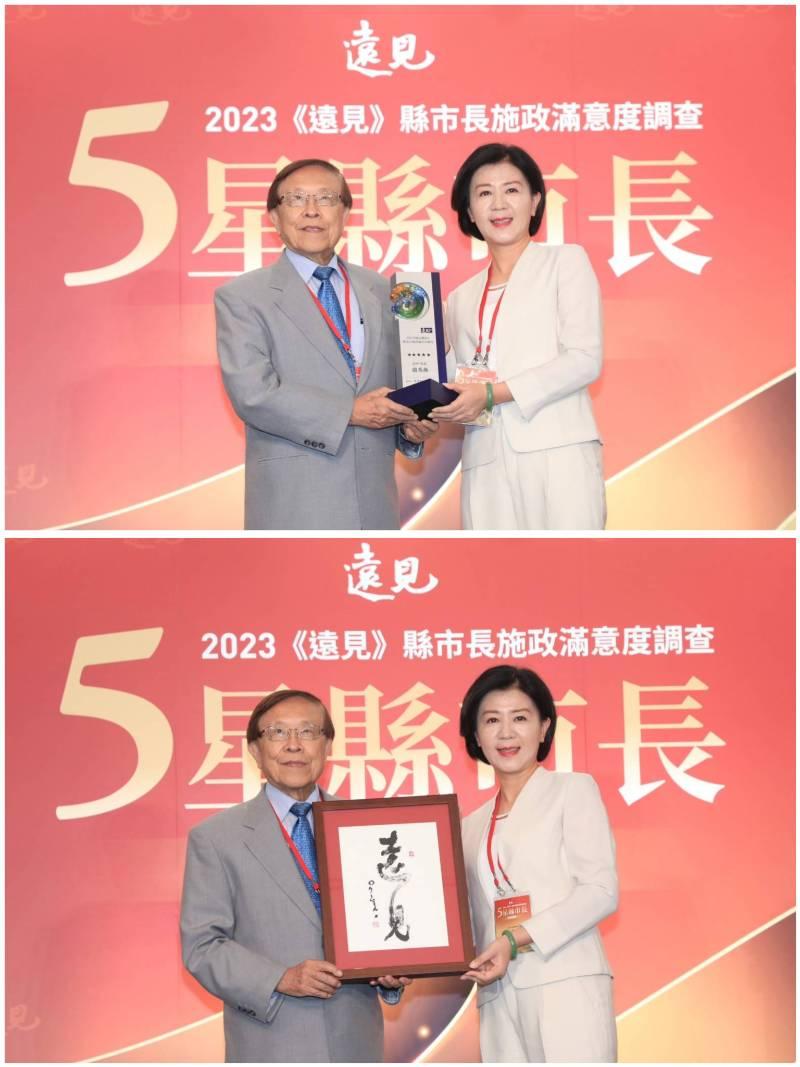 台中首登5星市長！頒獎逢議會質詢   盧秀燕錄影片感謝市民家人與市府團隊 