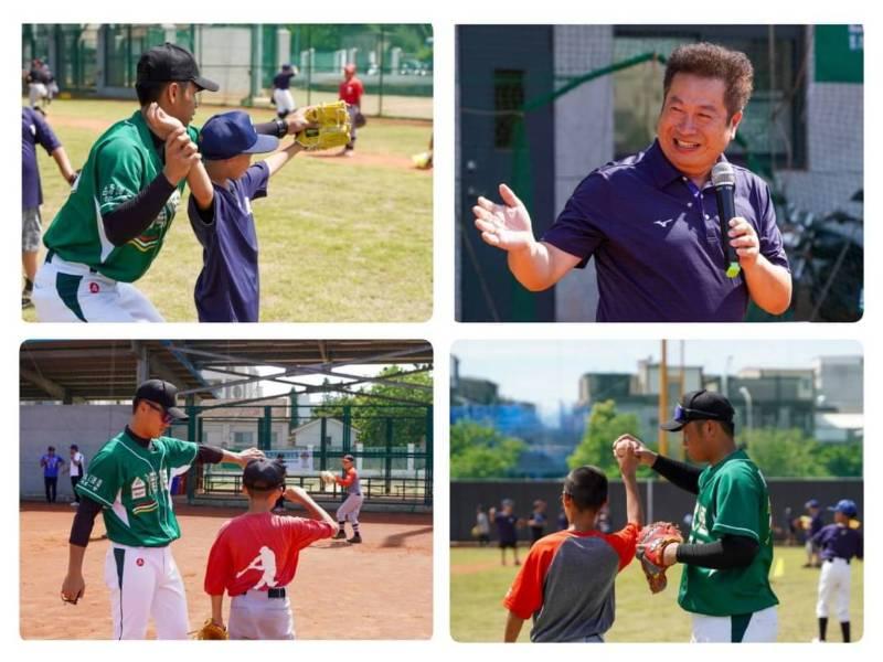 國立體大台啤棒球隊抵金球技​指導