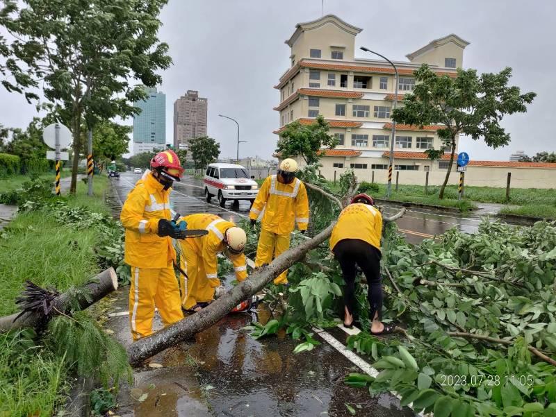 颱風杜蘇芮遠離 臺南市嚴密整備 市容迅速恢復 