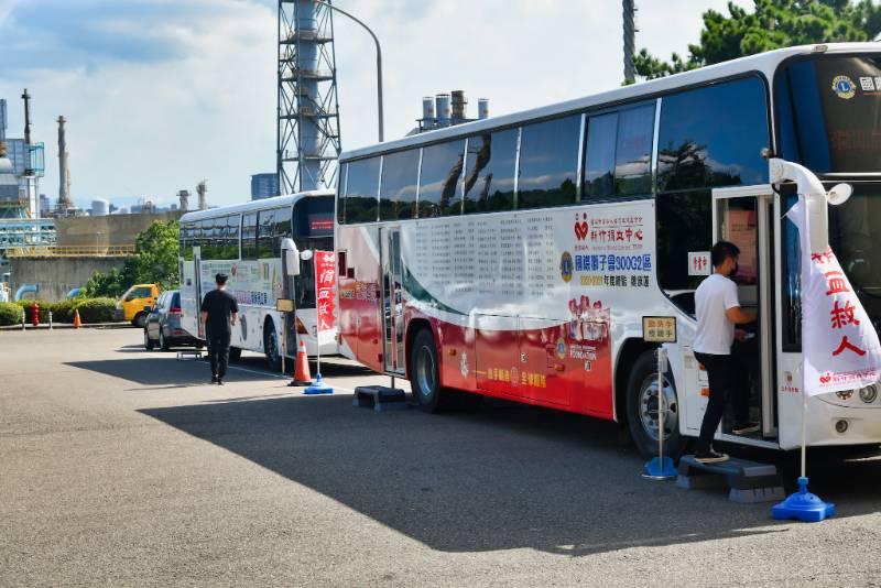 桃園煉油廠辦理「台灣中油百萬CC熱情公益捐血」