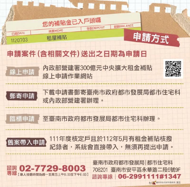 18歲以上青年租屋補助! 南市黃偉哲：請把握機會 隨到隨辦最快速！