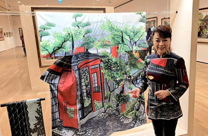 翁倩玉個展：無限II倩玉的版画世界 故鄉臺南登場 波斯菊暖憶祖母 古邸念兒時趣事