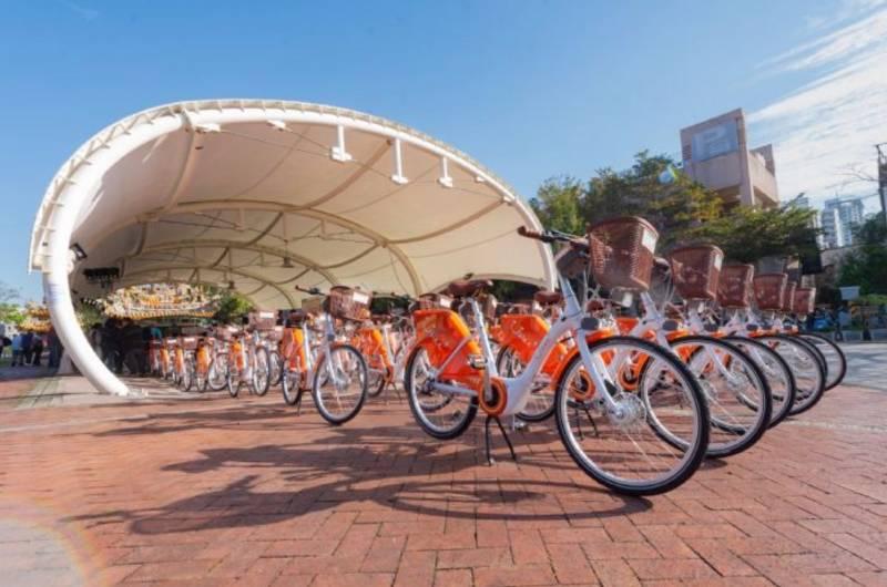 桃園YouBike2.0E電輔車正式啟用 張善政：市民通勤省時更便利