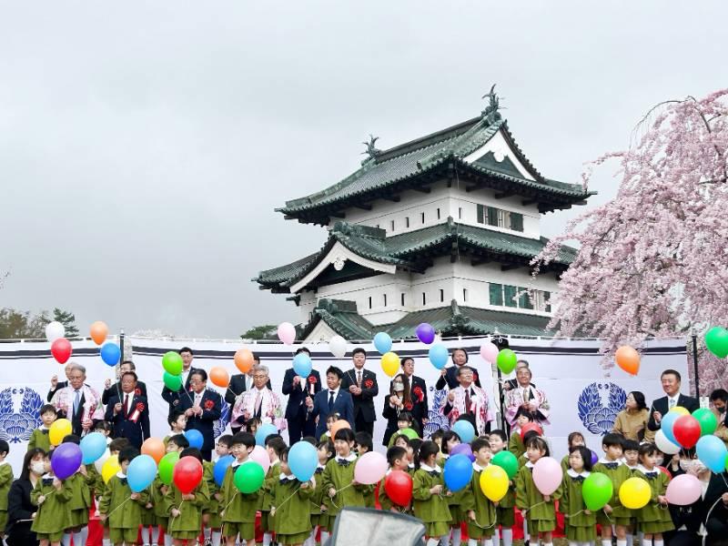 日本青森縣弘前市櫻花祭開幕活動 宣傳臺南400促進城市交流與國際觀光推廣