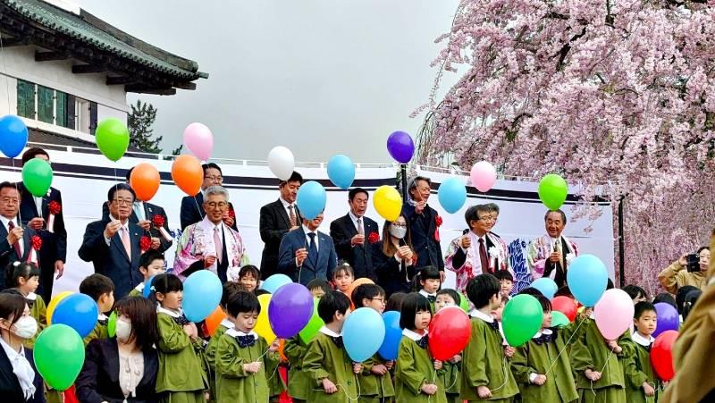 日本青森縣弘前市櫻花祭開幕活動 宣傳臺南400促進城市交流與國際觀光推廣