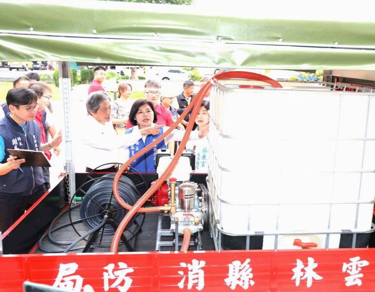 弘隆環保捐消防警備車　雲林草嶺提昇消防戰力