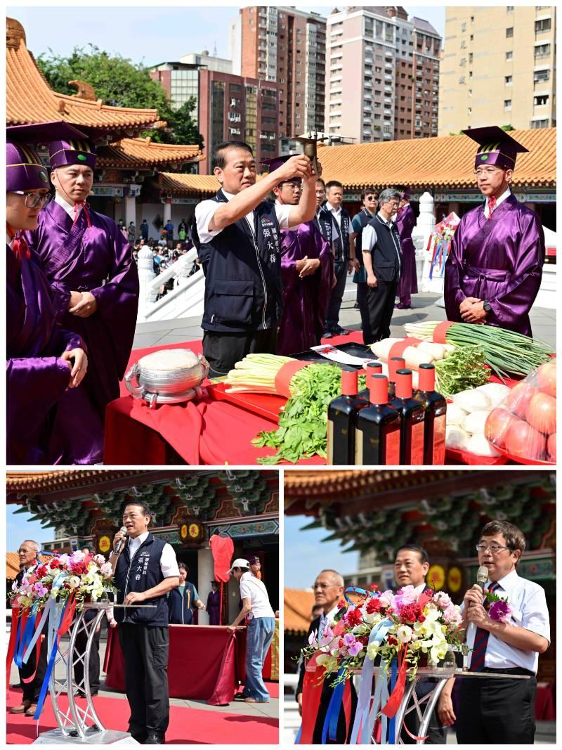 台中市孔廟考生祈福許願   副秘書長張大春祝學子心想事成、金榜題名