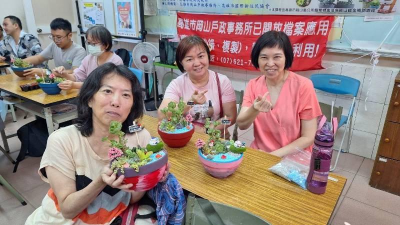  園藝治療森呼吸!岡山戶政邀新住民及志工朋友一起愛「護」肉肉