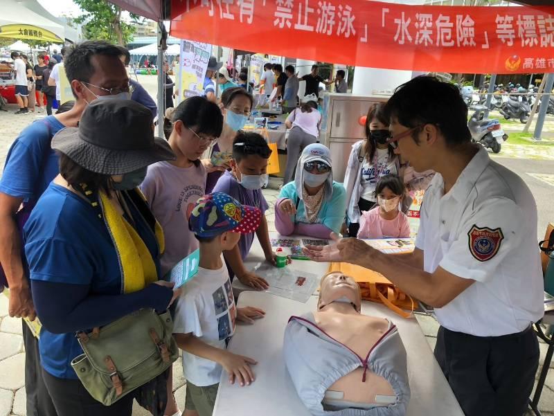 夏日安心玩  高市府消防局教授防溺救命技巧！