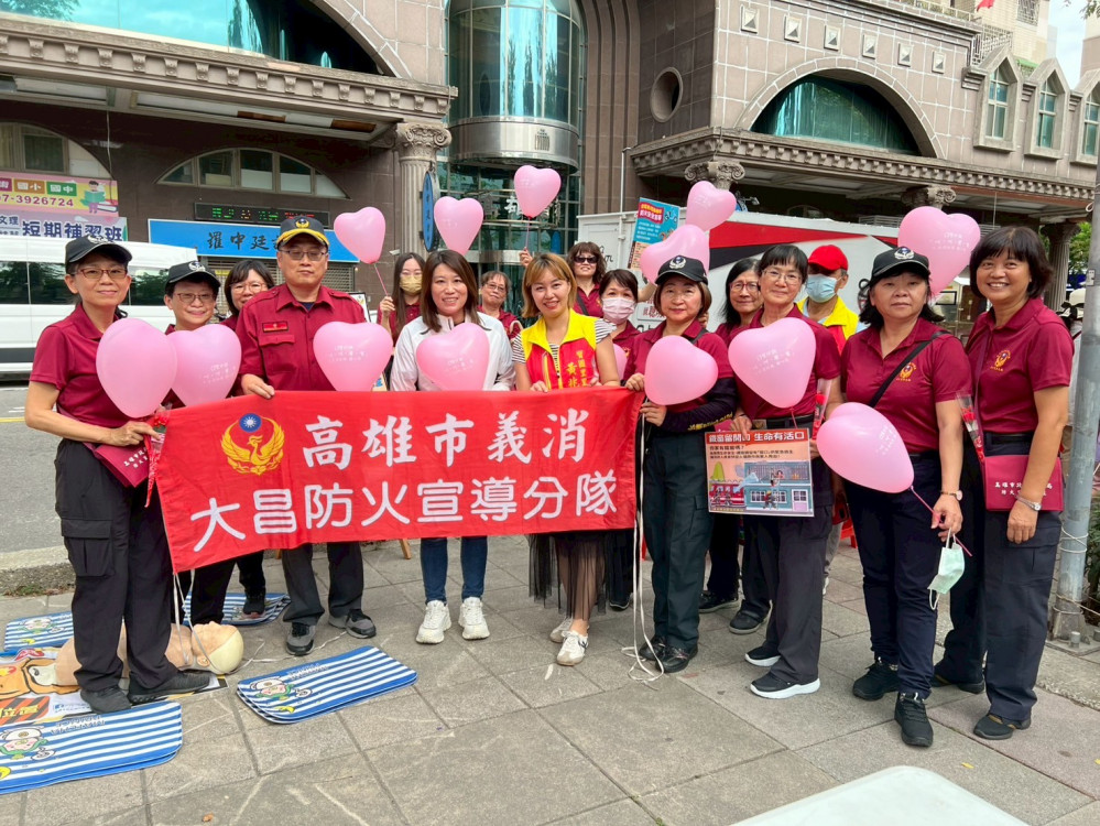 愛的心跳母愛閃耀  大昌消防隊防火宣導結合CPR教學