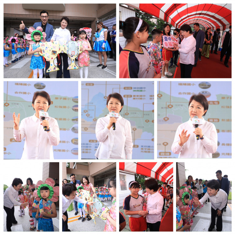「給孩子一個禮堂計畫」最後一塊拼圖！中市山城5校禮堂聯合動土 盧秀燕讚為山線教育建設新里程