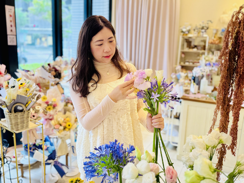 微創鳳凰貸款助創業圓夢 7年級闆娘打造永康人氣花藝店