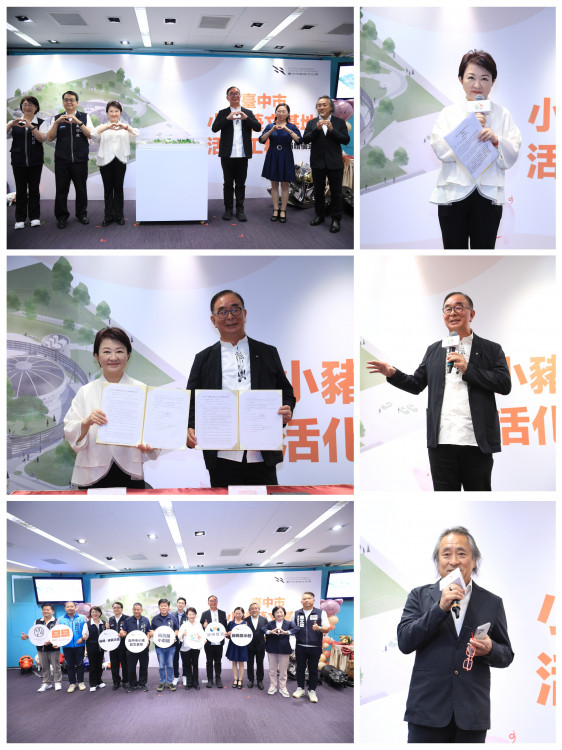 肉品市場拍賣館蛻變藝文場館！盧秀燕見證「小豬藝文基地」啟動   感謝麗明營造攜手打造北區新亮點