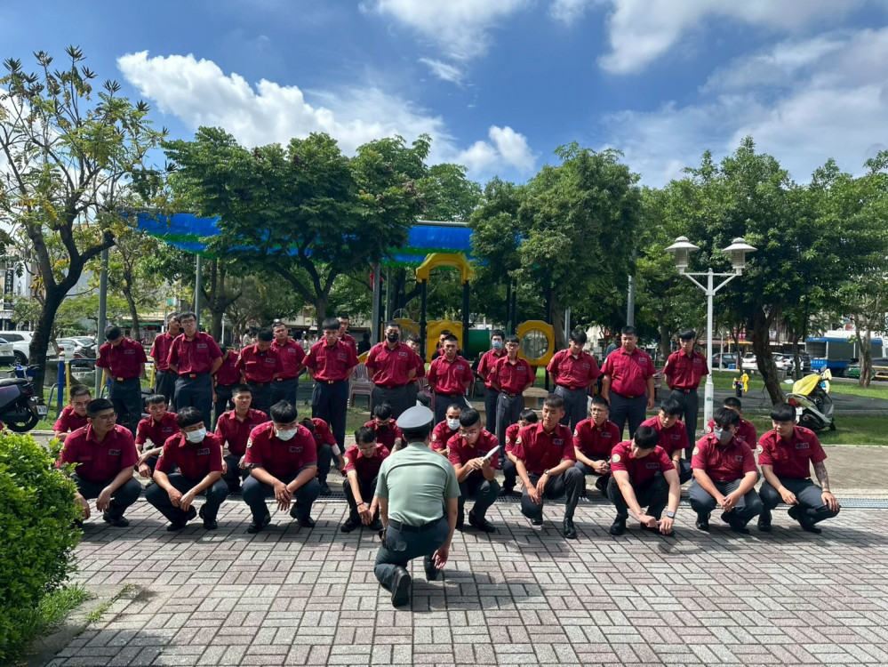 替代役法紀教育在職訓練，台南落實役男民防勤務訓練
