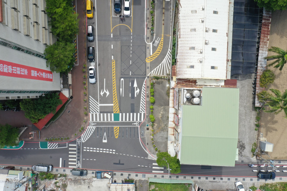 落實臺南市學生通學安全守護專案    校園道路標線優化
