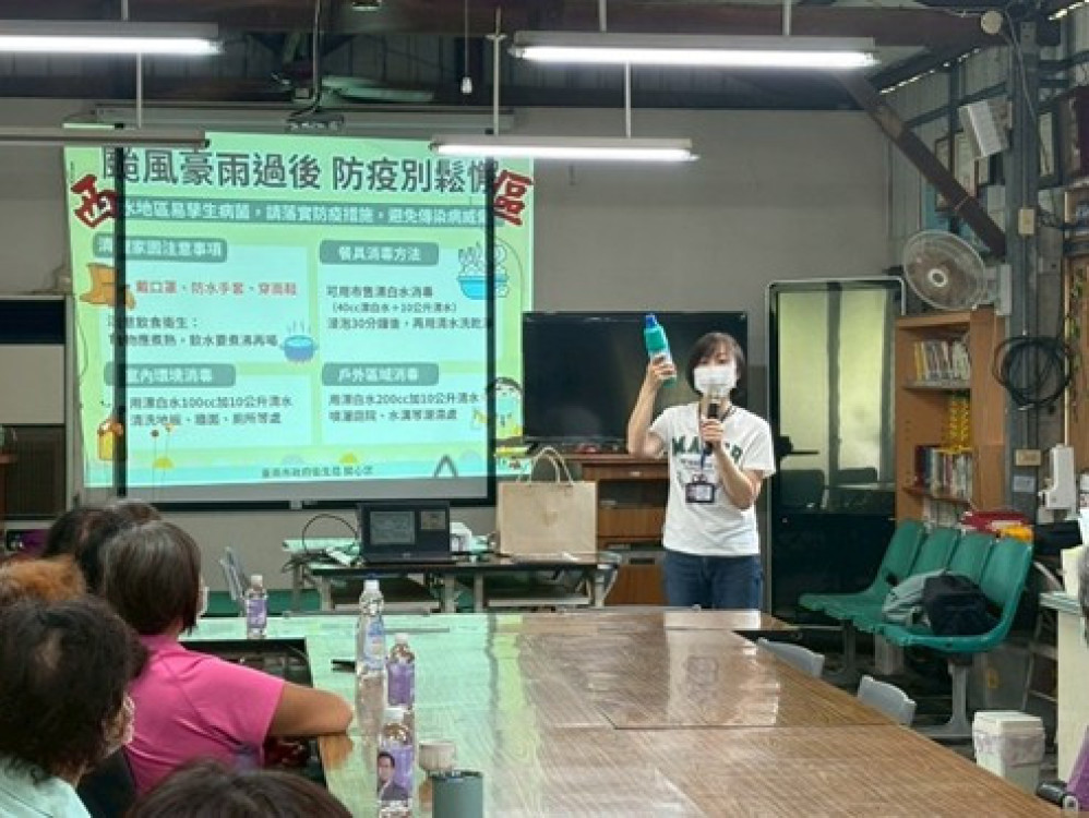 台南加強災後防疫，衛生局提供物資並宣導防護知識