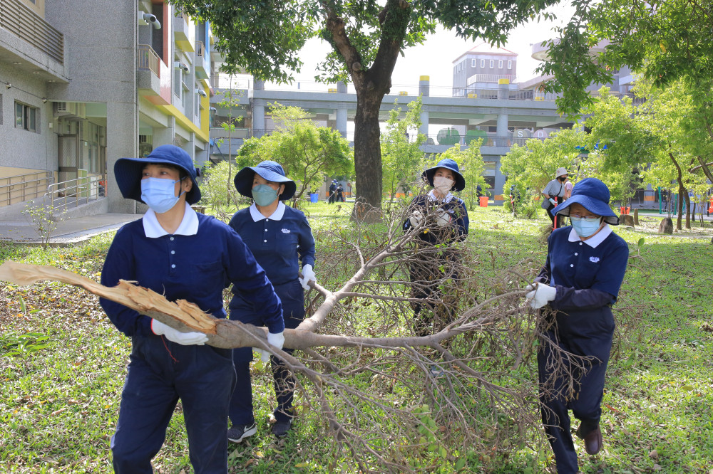 慈濟基金會助力受災學校復原，重現乾淨學習空間