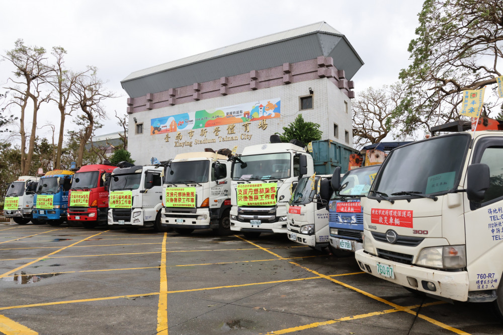 丹娜絲颱風襲台南 新北桃園馳援復原